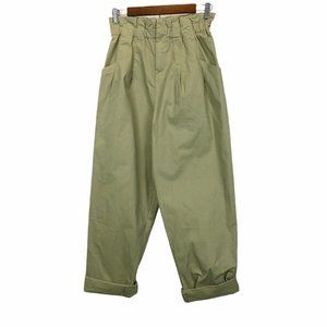 NWOT ASOS Light Sage Green Paperbag Style Pants 4